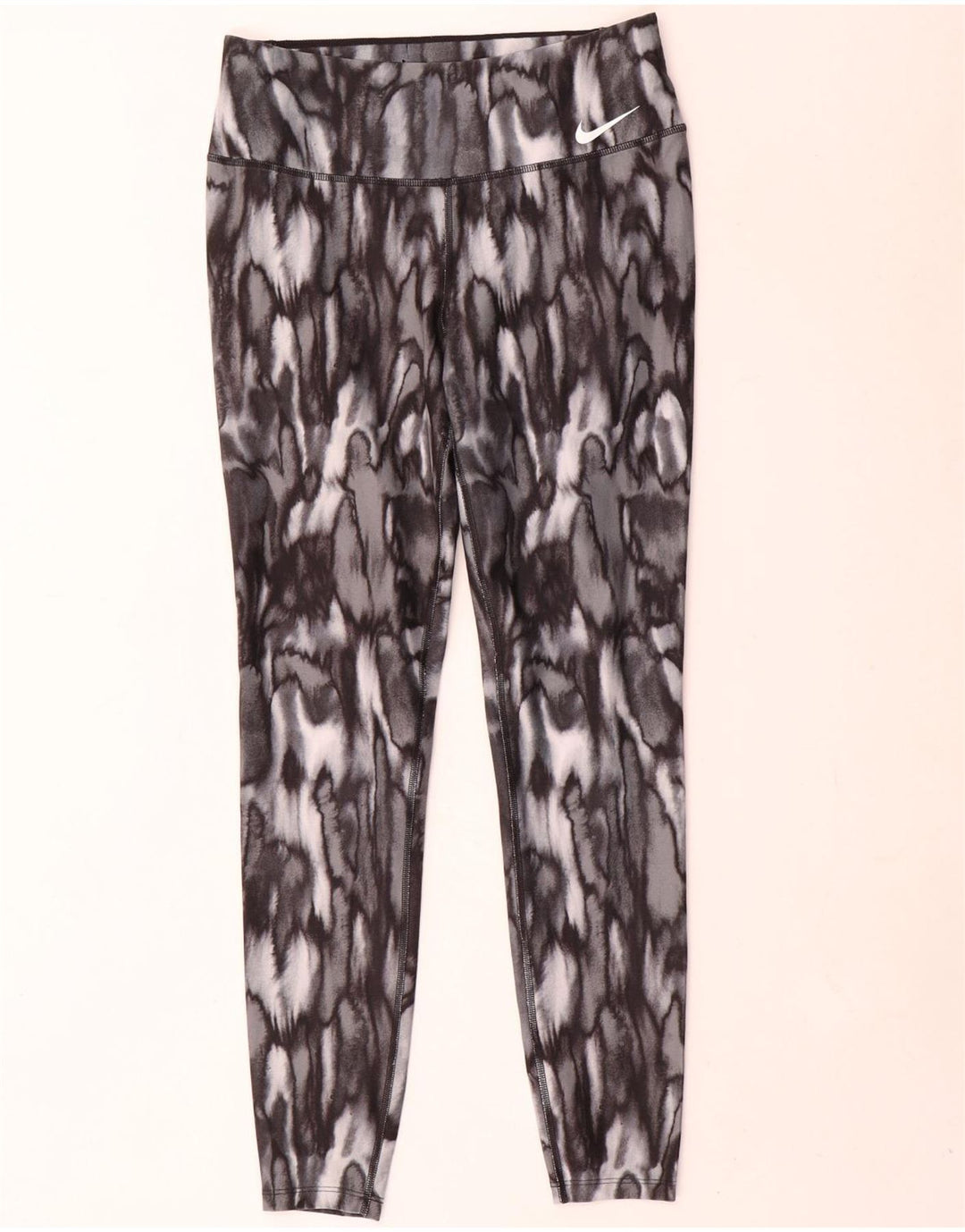 Leggings Nike Dri Fit UK 14 Médio Cinza Animal Print