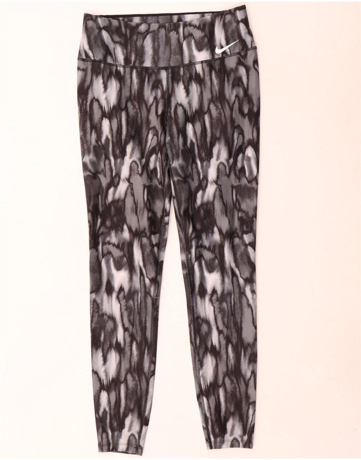 Leggings Nike Dri Fit UK 14 Médio Cinza Animal Print