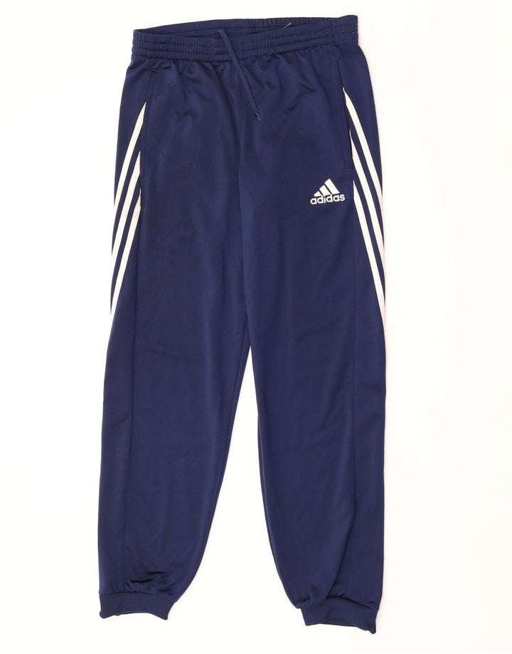 ADIDAS Mens Calças de treino Joggers Médio Azul Marinho Poliéster