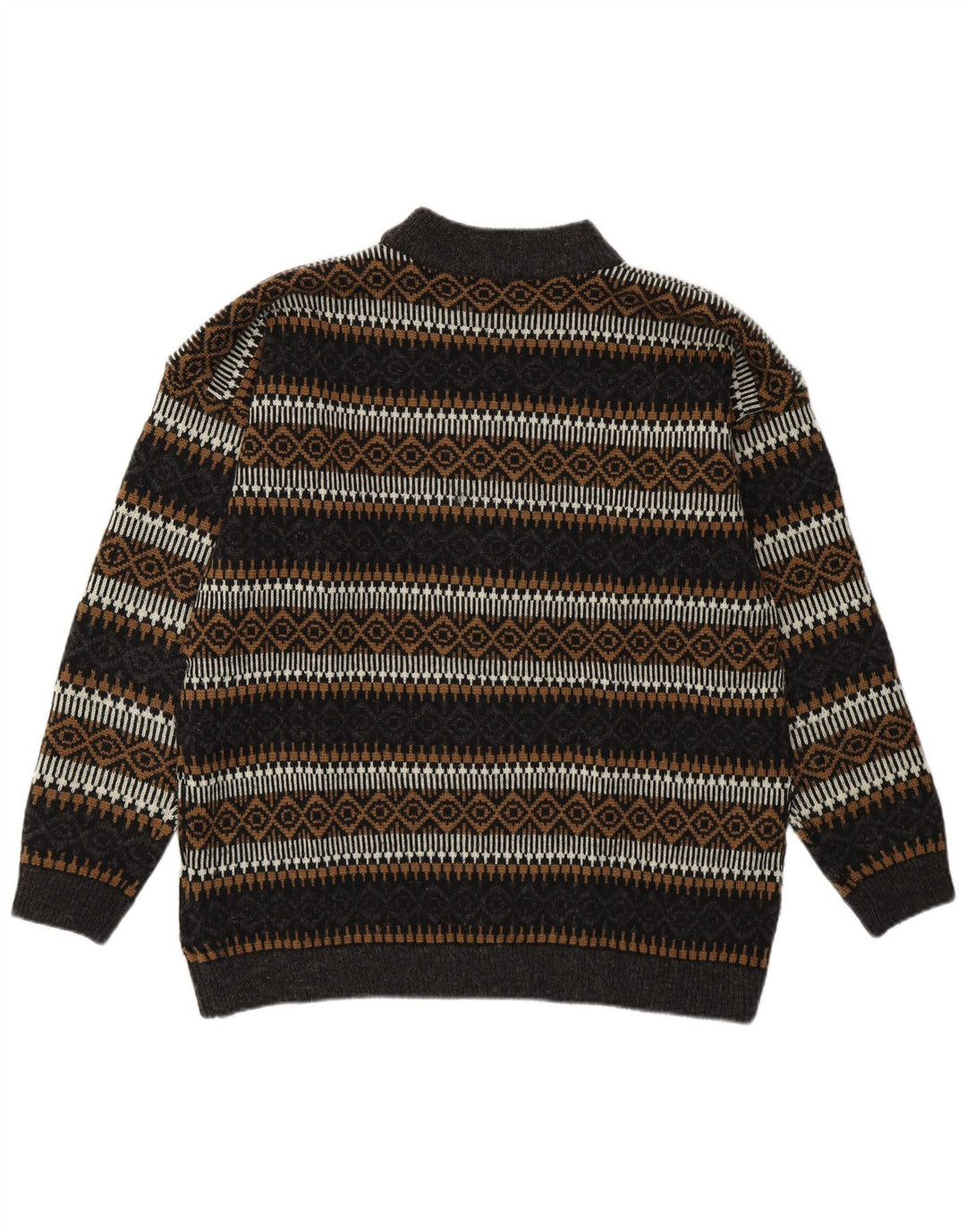 Suéter masculino Esprit com gola tartaruga UE 36 pequeno geométrico multicolorido