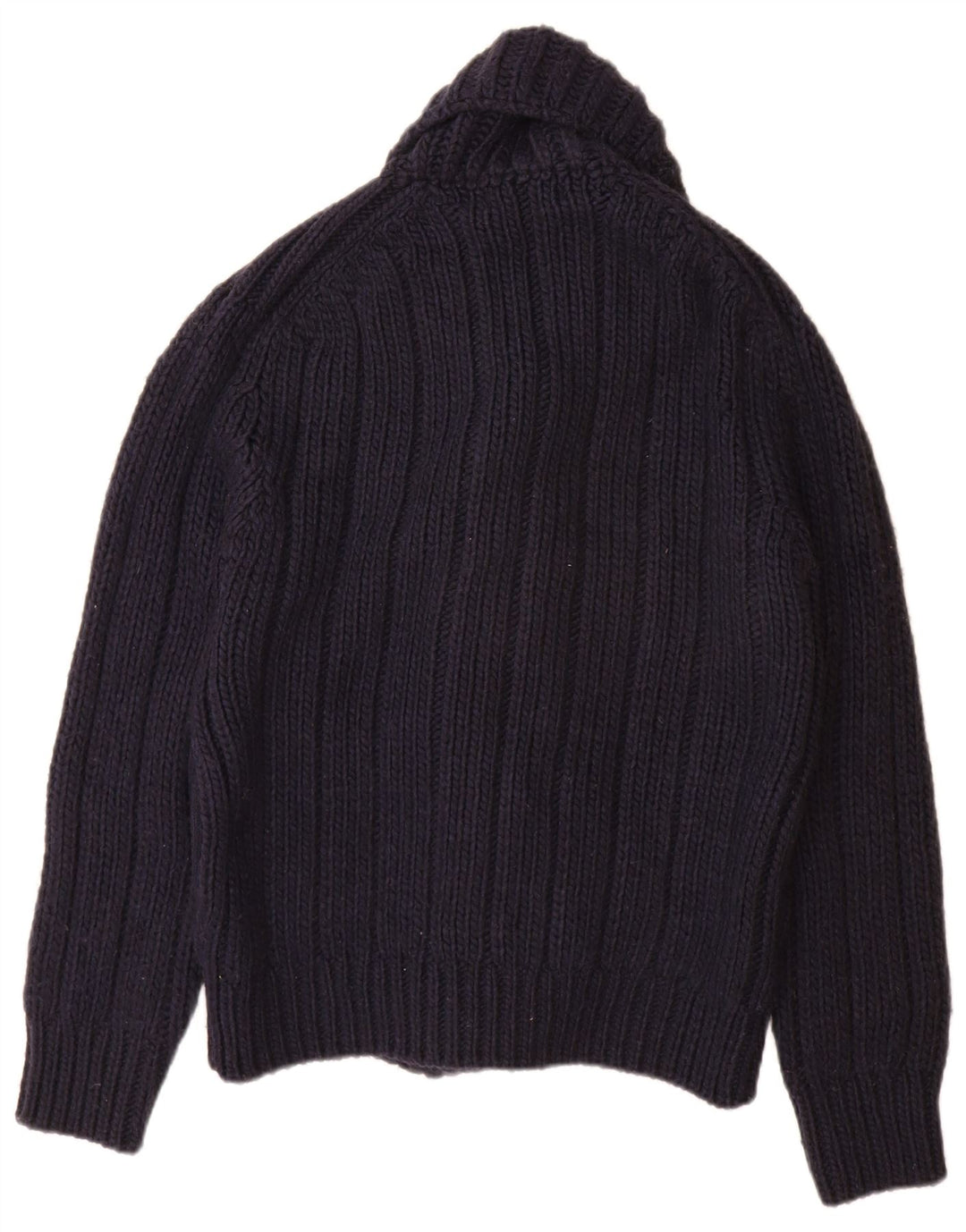 Suéter cardigã masculino Zara médio azul marinho acrílico