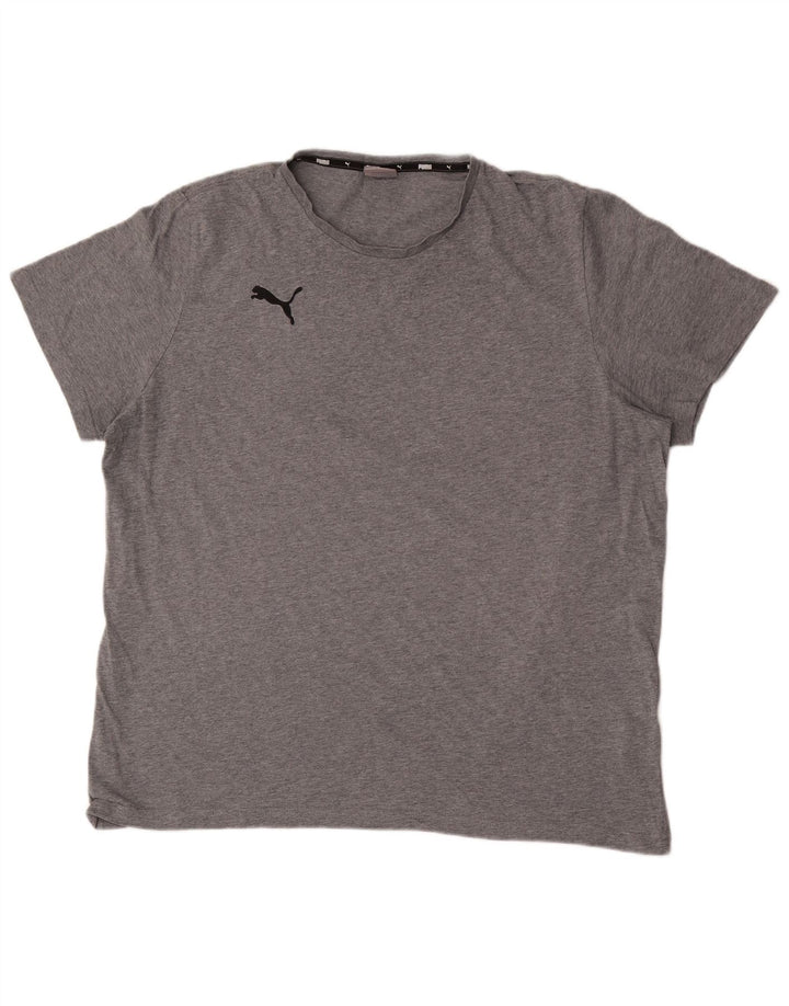 Camiseta masculina Puma Top 2XL algodão cinza