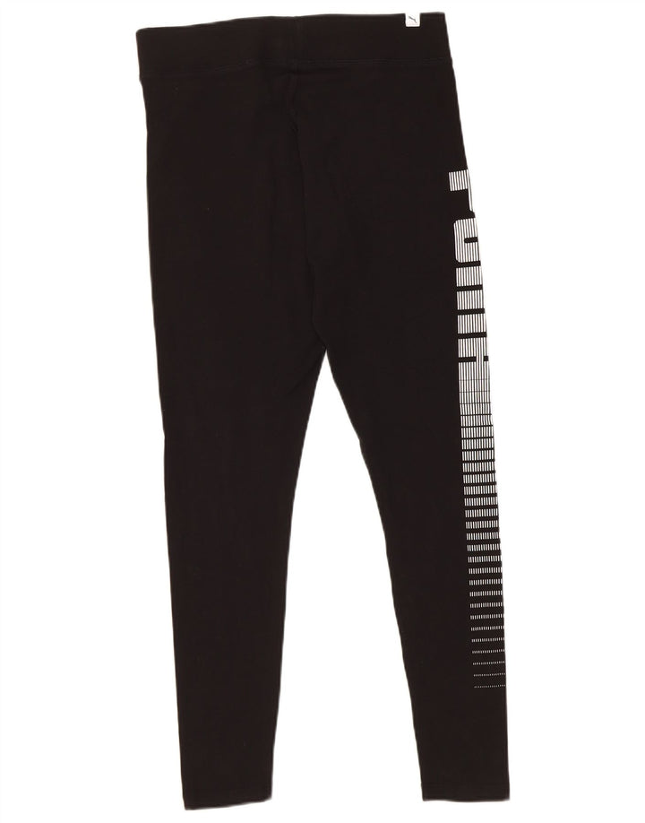Leggings Puma Feminino UK 16 Grande Algodão Preto