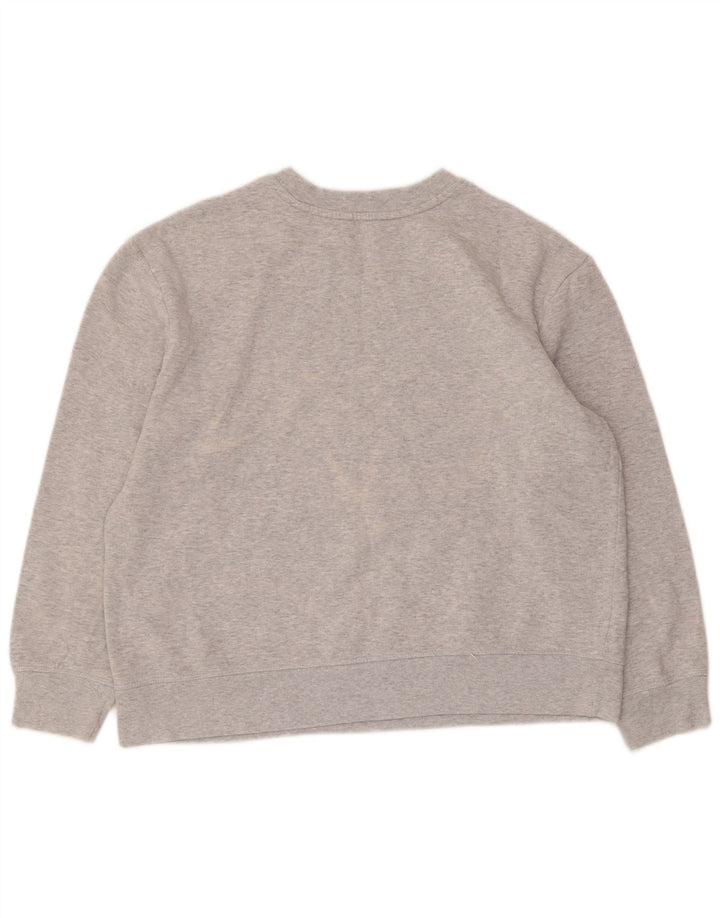 Suéter gráfico feminino Marks & Spencer Reino Unido 16 grande algodão cinza