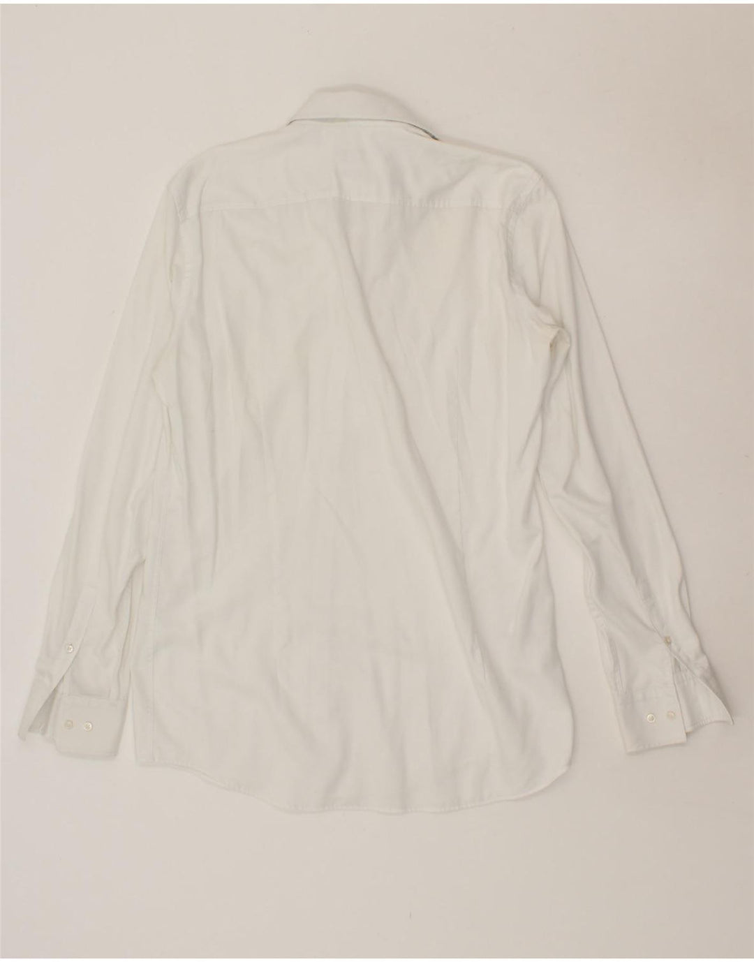 Camisa masculina slim fit HUGO BOSS tamanho 41 algodão branco médio