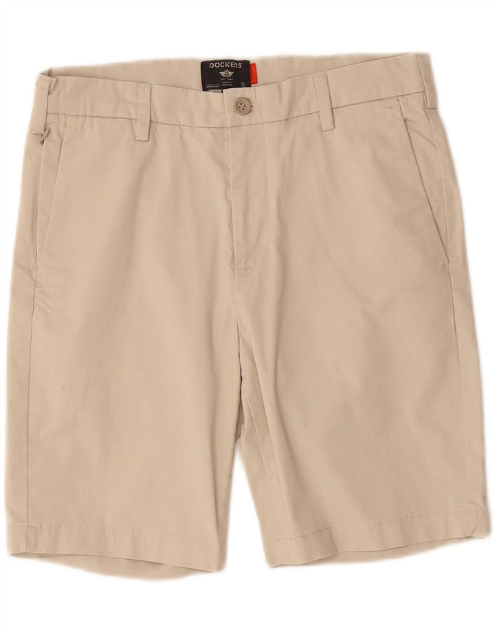 Dockers Mens Chino Shorts W29 Pequeno Algodão Bege