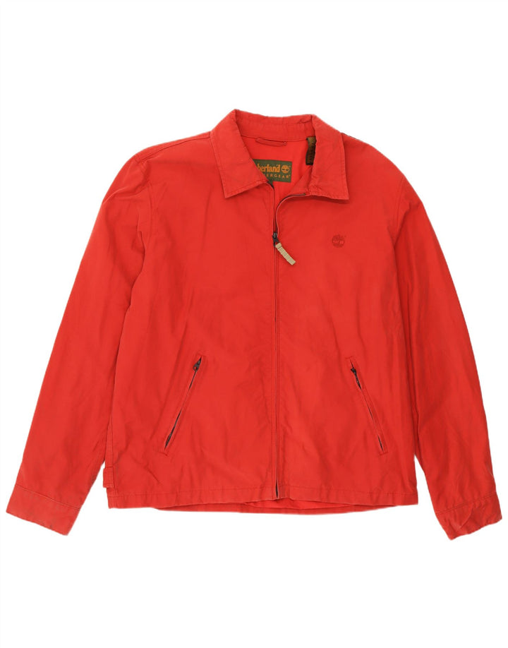 Jaqueta bomber masculina Timberland UK 42 XL algodão vermelho