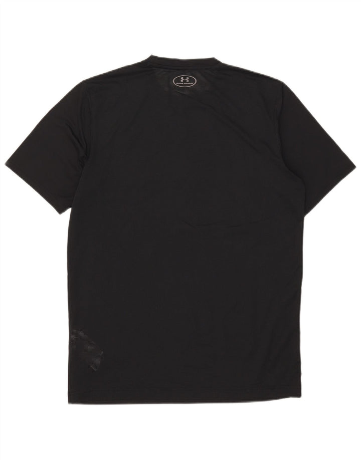 Camiseta masculina Under Armour Heat Gear Top médio preto poliéster