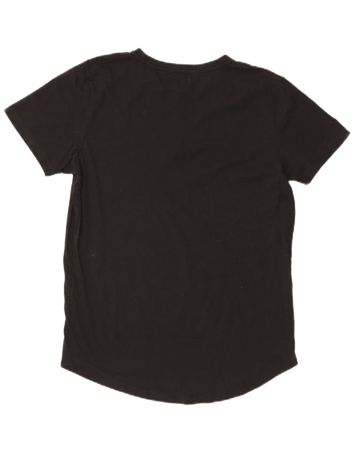 Camiseta masculina JACK & JONES grande algodão preto