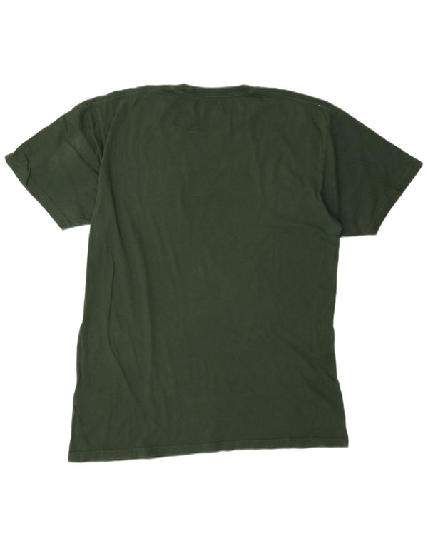 Camiseta Vans masculina gráfica grande algodão verde
