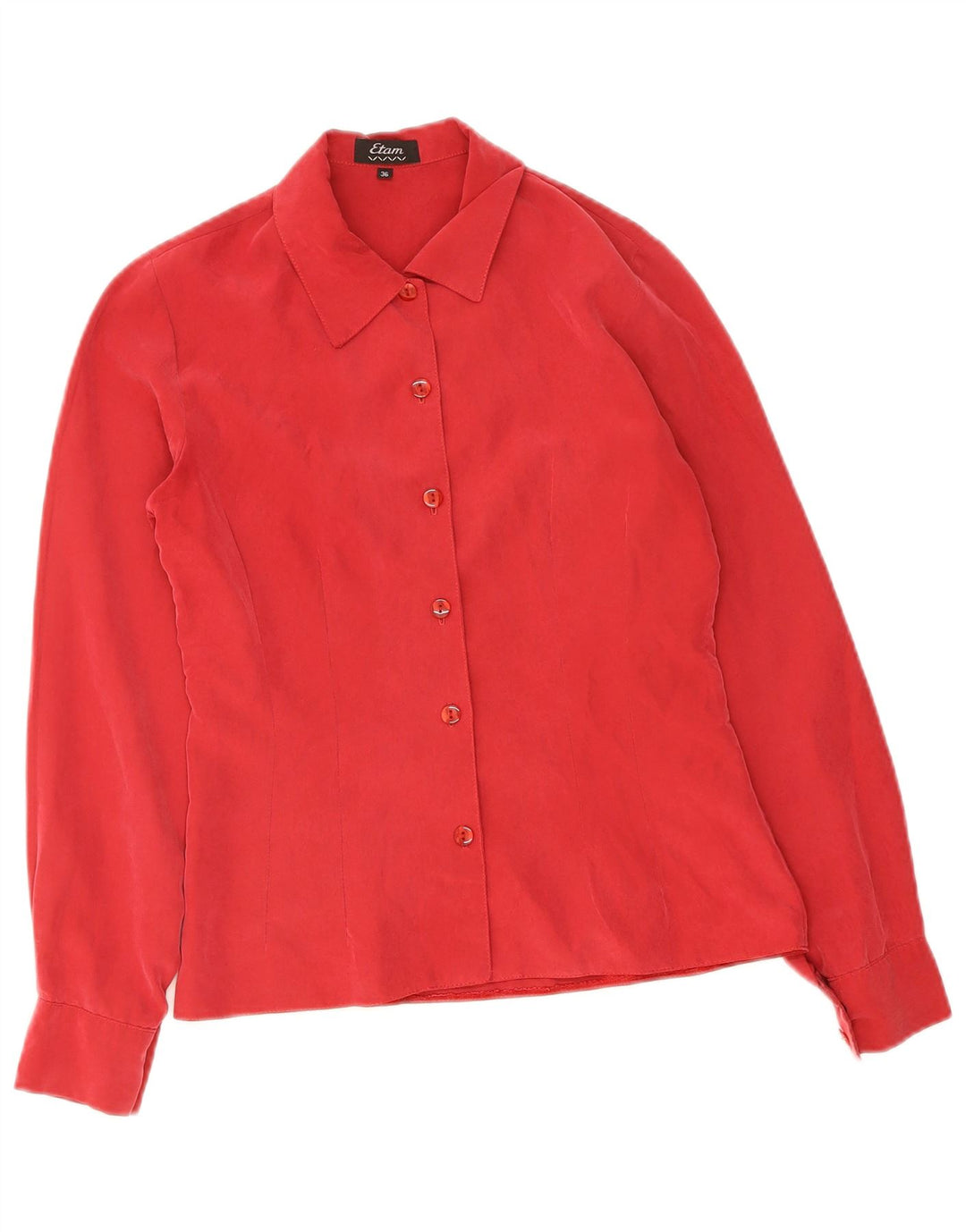 Camisa Feminina ETAM EU 36 Pequeno Modal Vermelho
