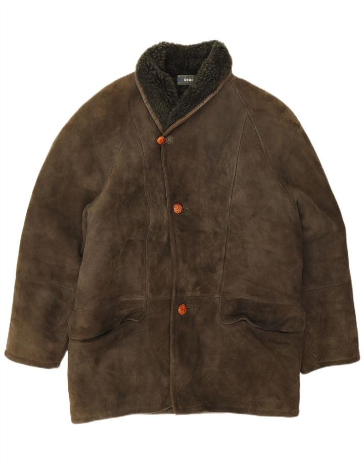 Casaco masculino Dibi Shearling IT 50 grande cáqui shearling