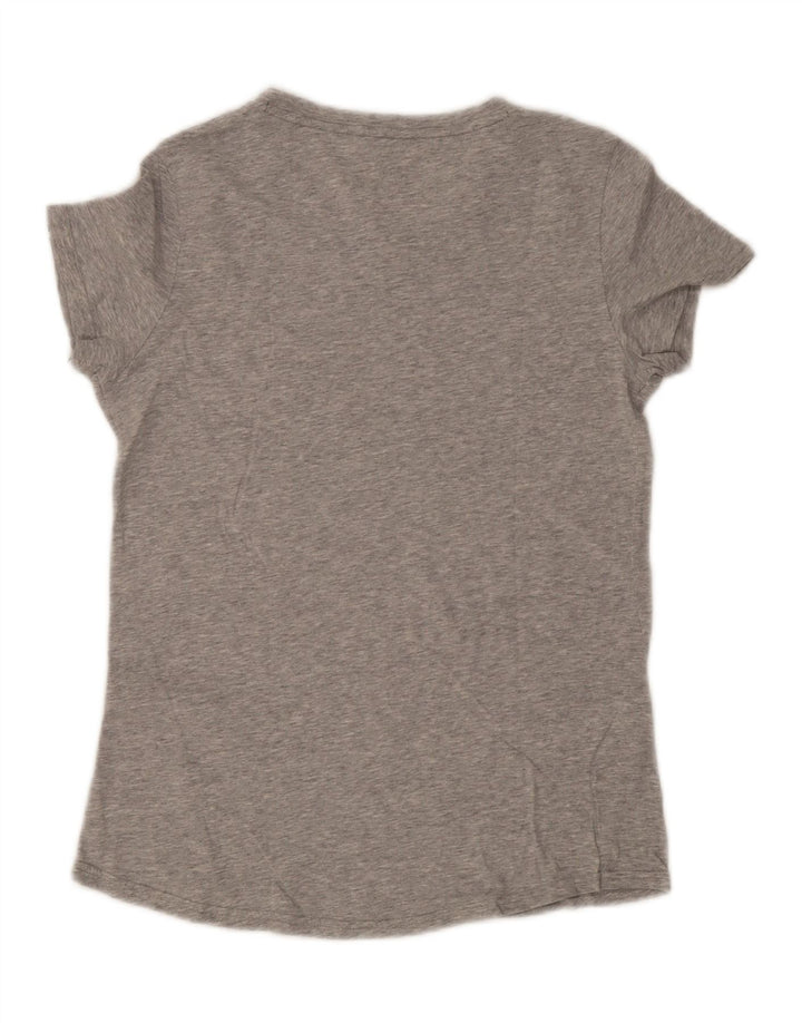 Camiseta feminina Puma Graphic UK 14 algodão cinza médio