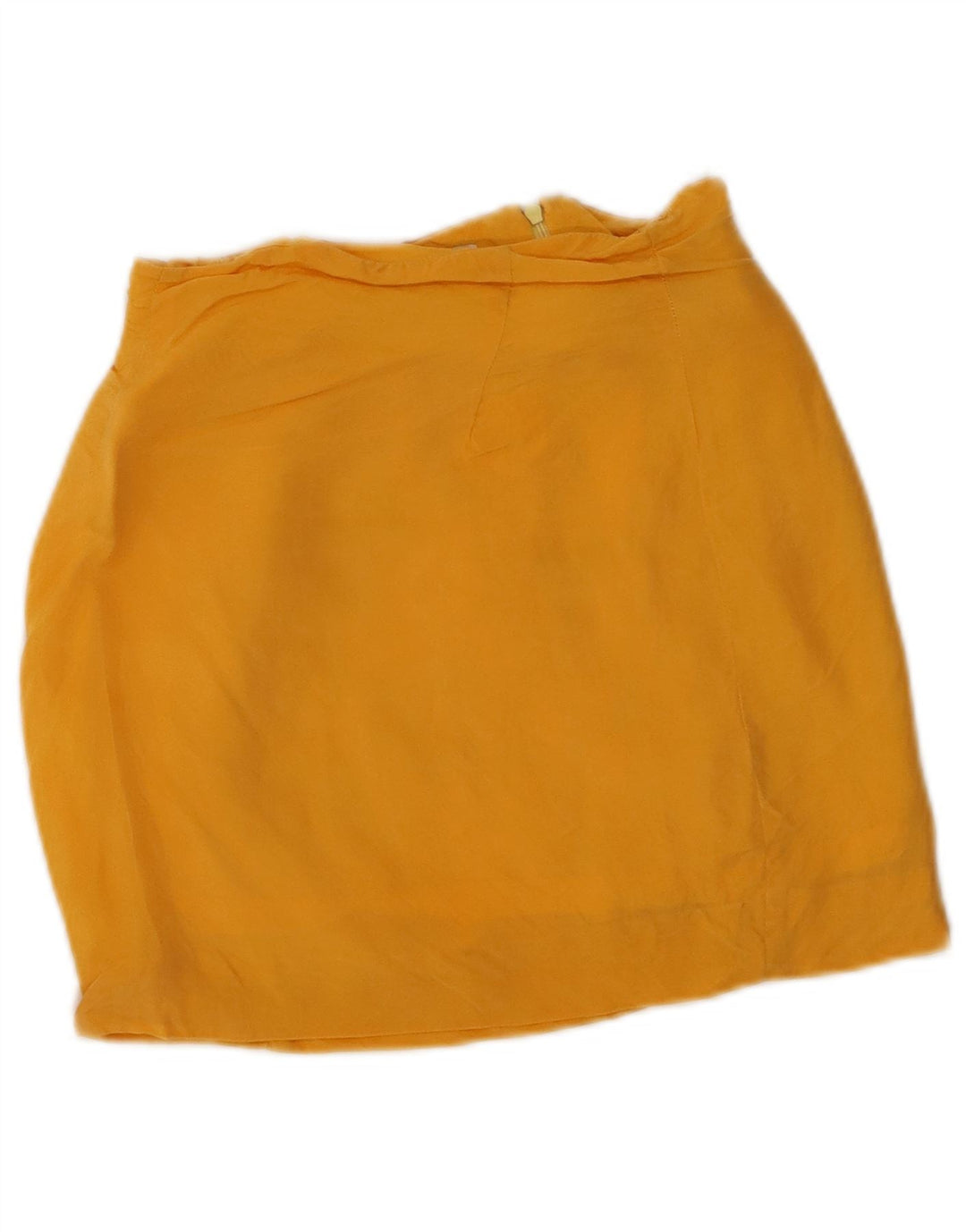 Saia lápis feminina VINTAGE pequena W26 laranja Cupro