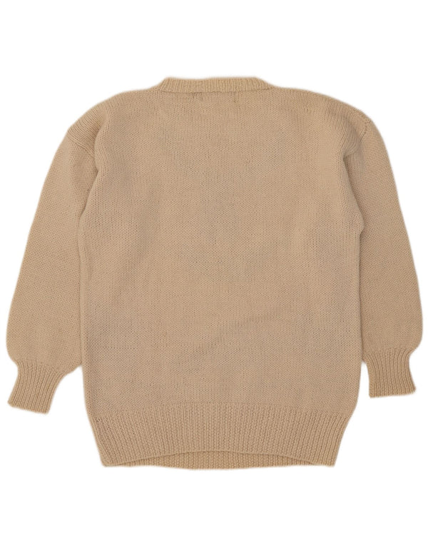Suéter masculino Outback Red com gola redonda e gola redonda médio bege Fair Isle