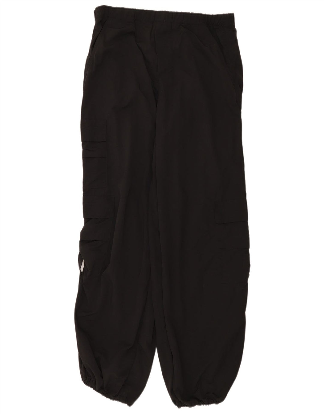 Calça cargo feminina Zara Loose Fit médio W30 L31 preta poliamida