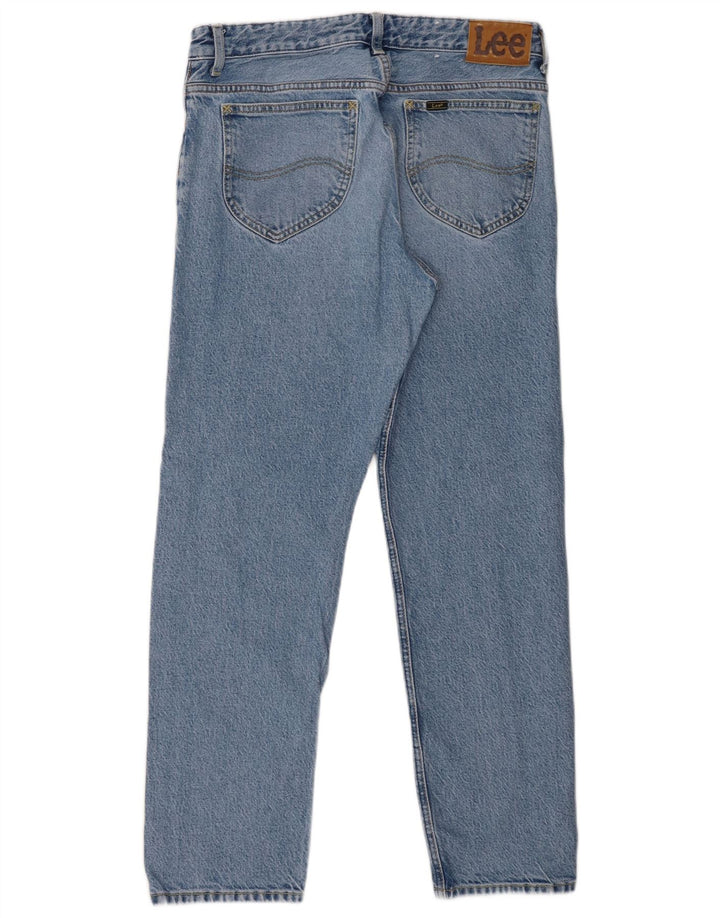 Lee Womens Rider Straight Jeans W30 L28 Azul Algodão