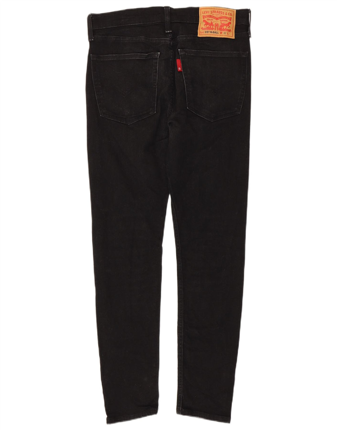 Levi's Masculino 519 Skinny Jeans W32 L29 Algodão Preto