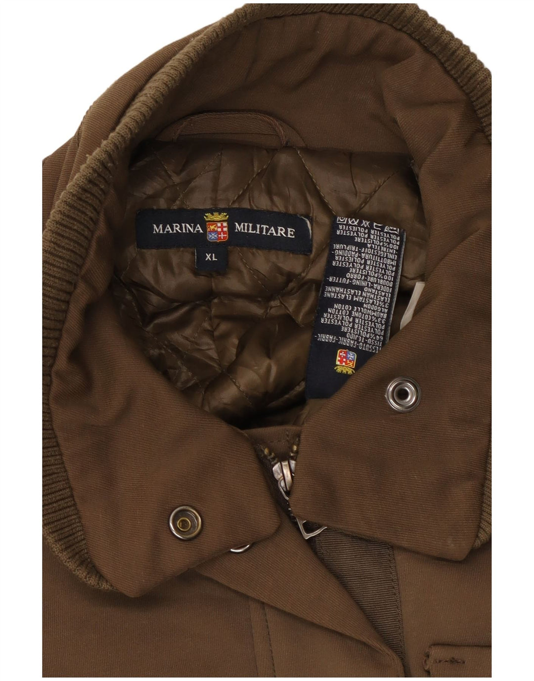 Jaqueta militar feminina Marina Militare UK 18 XL marrom poliéster