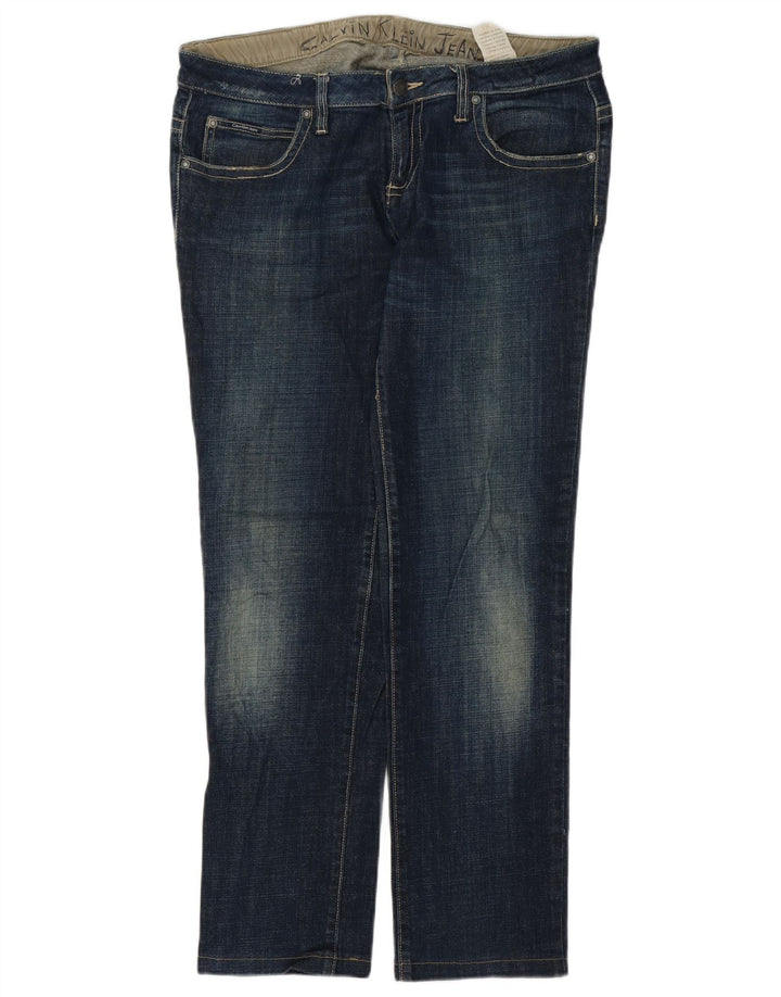 Calvin Klein Jeans Slim Feminino W31 L29 Azul Algodão