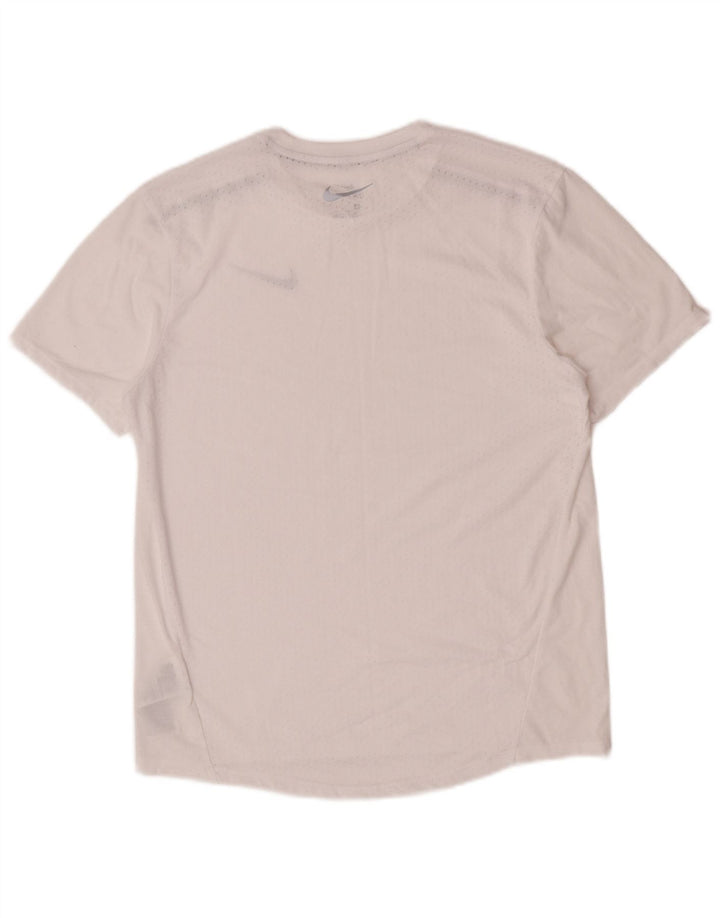 Camiseta masculina Nike Dri Fit Graphic Top Médio Branco Poliéster