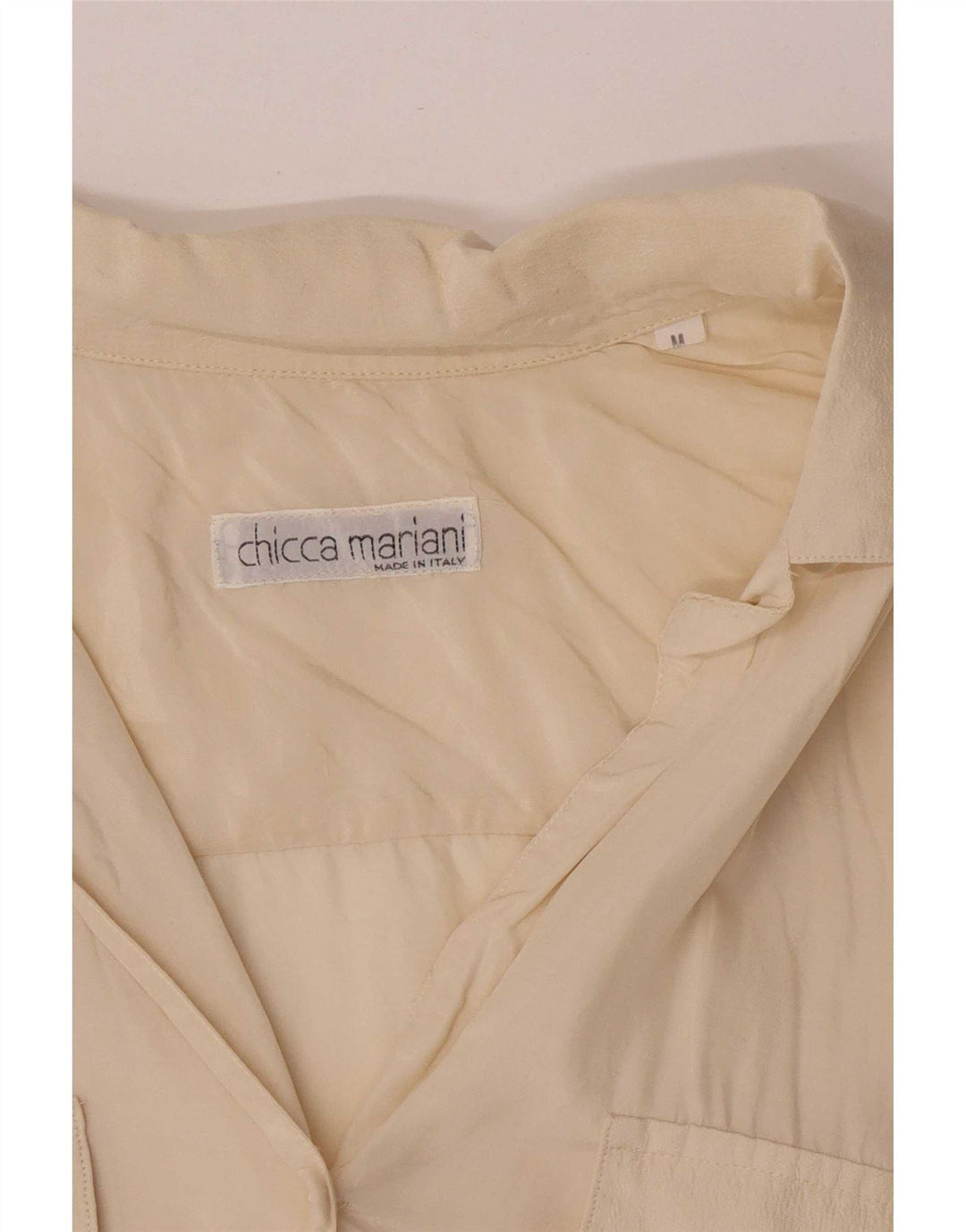 Blusa feminina vintage oversized UK 14 médio off white