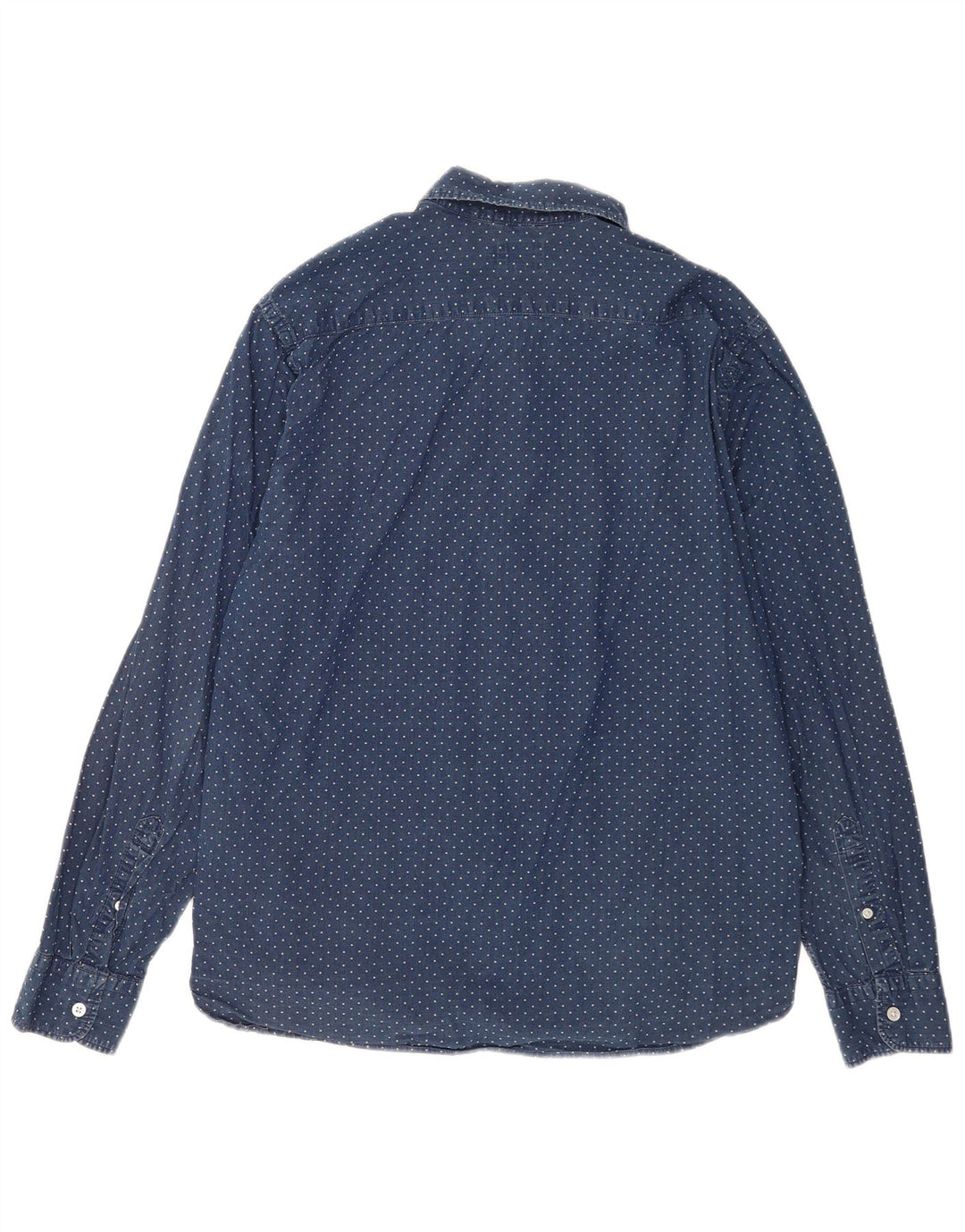Camisa masculina Levi's grande algodão manchado azul marinho