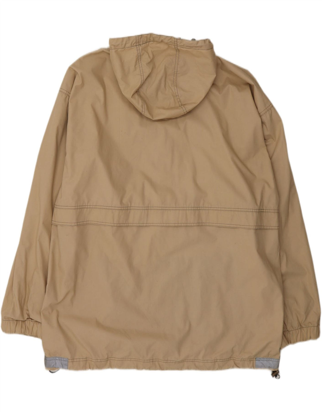 Jaqueta anorak masculina com capuz Jack Wolfskin Reino Unido 44 2XL poliéster bege