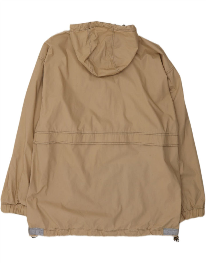 Jaqueta anorak masculina com capuz Jack Wolfskin Reino Unido 44 2XL poliéster bege