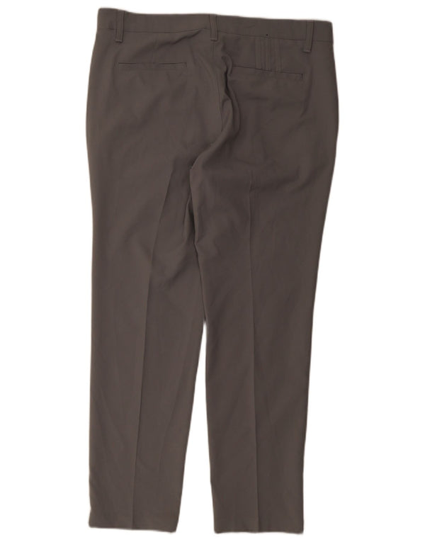 Calça Chino Adidas Masculina Straight W34 L30 Cinza Poliéster