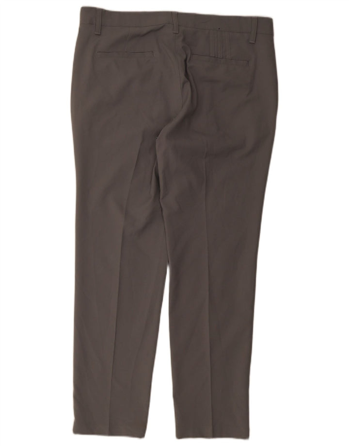 Calça Chino Adidas Masculina Straight W34 L30 Cinza Poliéster