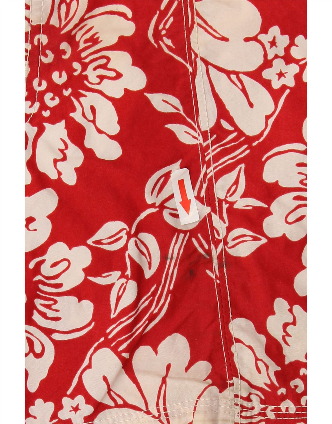 Shorts de natação masculino North Sails grande poliamida floral vermelha