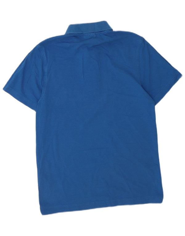 Camisa polo masculina Lacoste tamanho 3 pequeno algodão azul