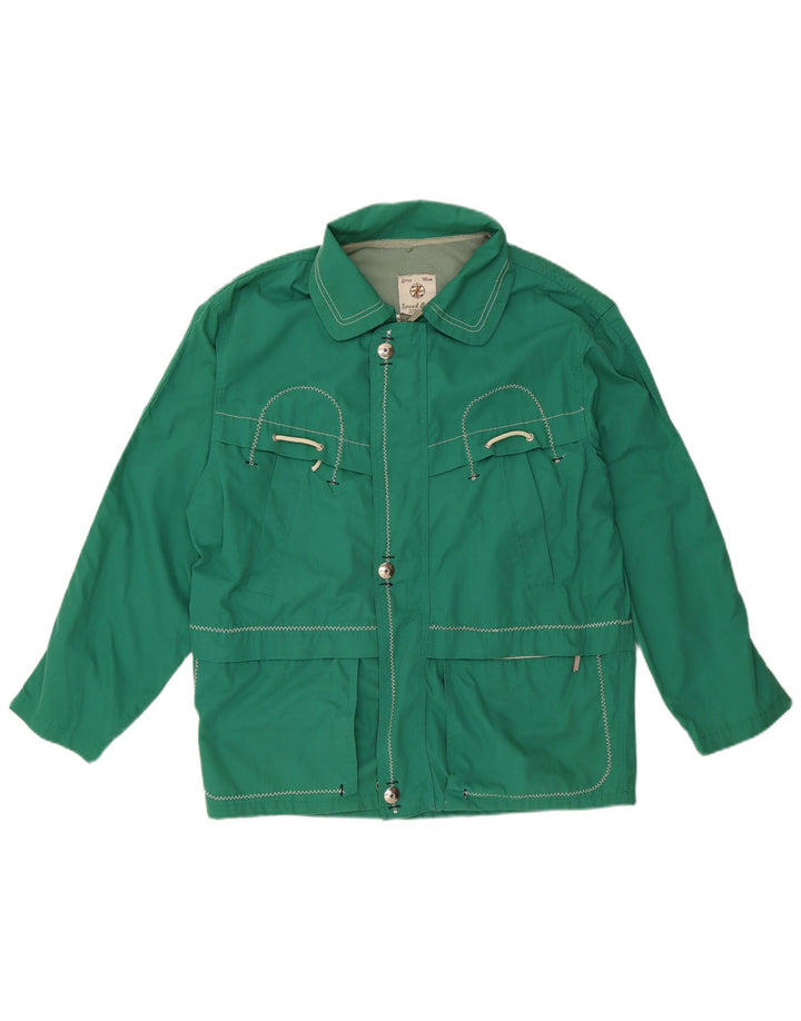 Jaqueta utilitária masculina ZIP UK 40 grande verde