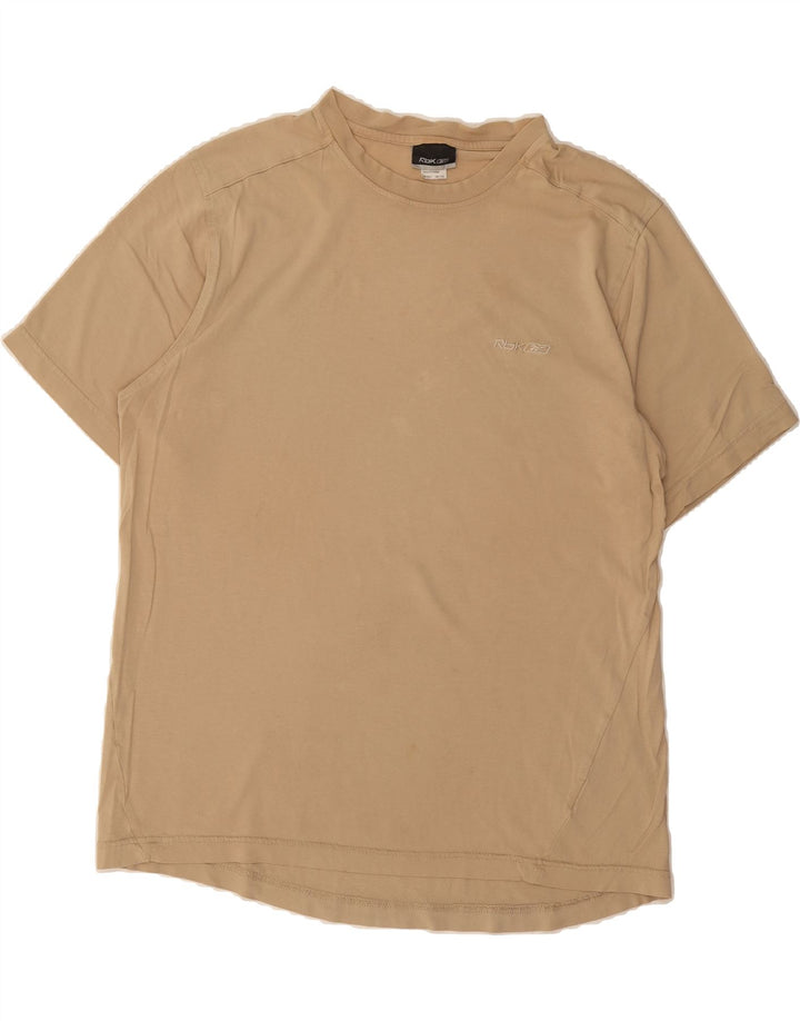 REEBOK Mens T-Shirt Top Large Beige Vintage Reebok and Second-Hand Reebok from Messina Hembry 