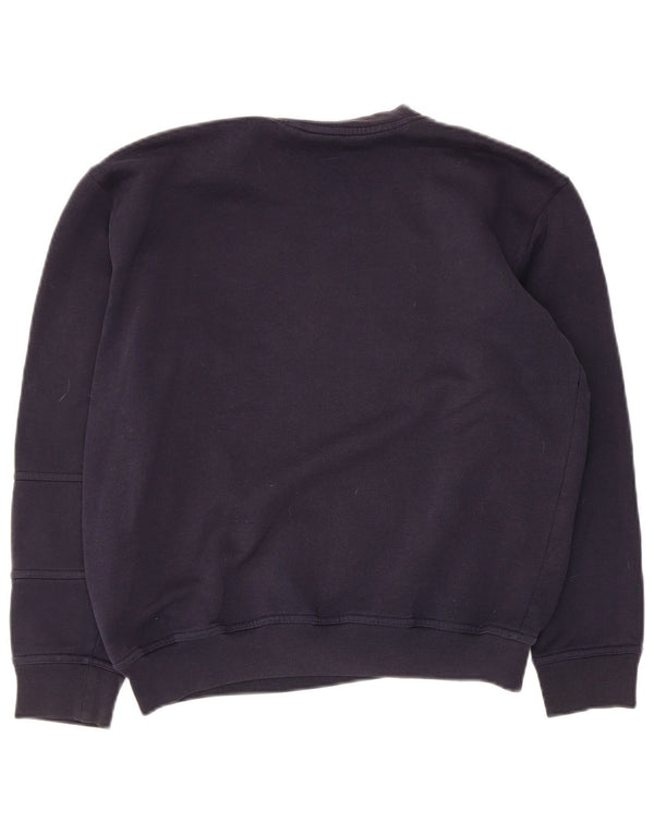Ellesse moletom feminino grande com estampa gráfica UK 10 pequeno azul marinho