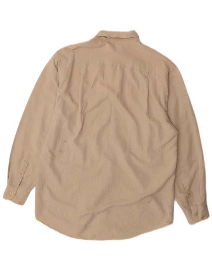 Camisa masculina Nautica rayon bege médio