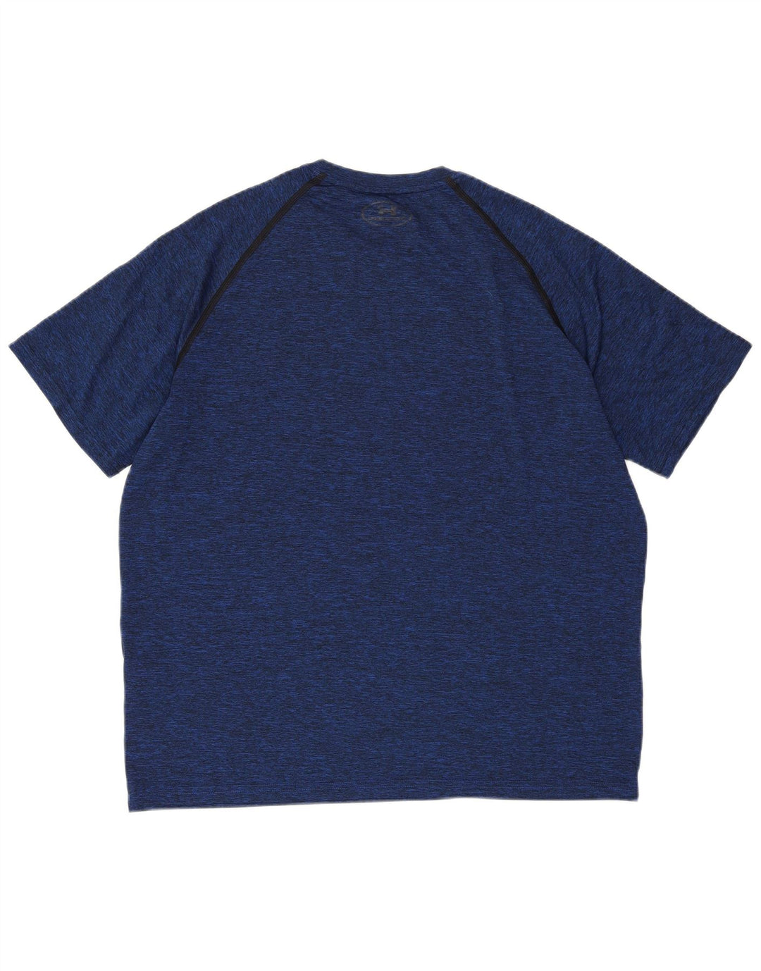 Camiseta masculina Under ARMOR Heat Gear grande poliéster manchado azul