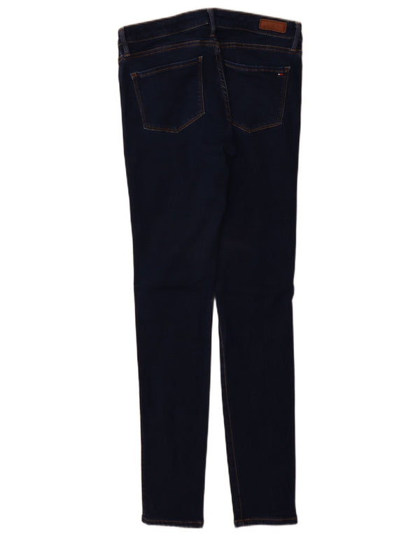 Tommy Hilfiger Feminino Como LW Jegging Jeans W28 L32 Azul Marinho Algodão