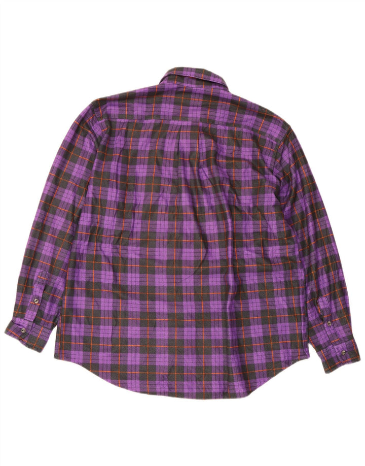 Camisa masculina Aesse grande xadrez roxo