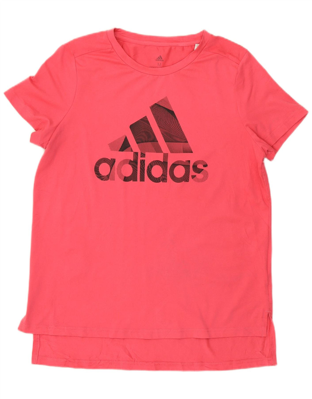 Adidas Camiseta Feminina Graphic Top UK 12/14 Médio Rosa Poliéster