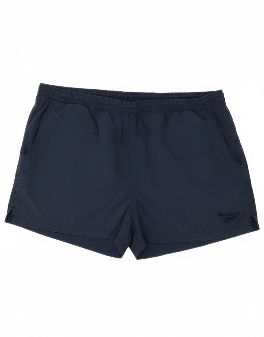 Shorts esportivos masculinos Reebok grande nylon azul marinho