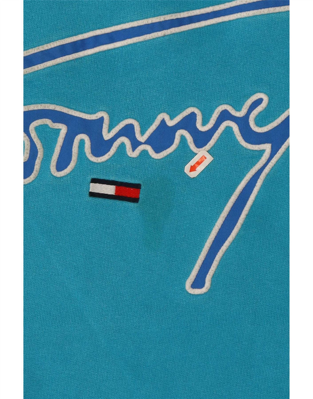 Tommy Hilfiger moletom gráfico masculino jumper pequeno azul algodão