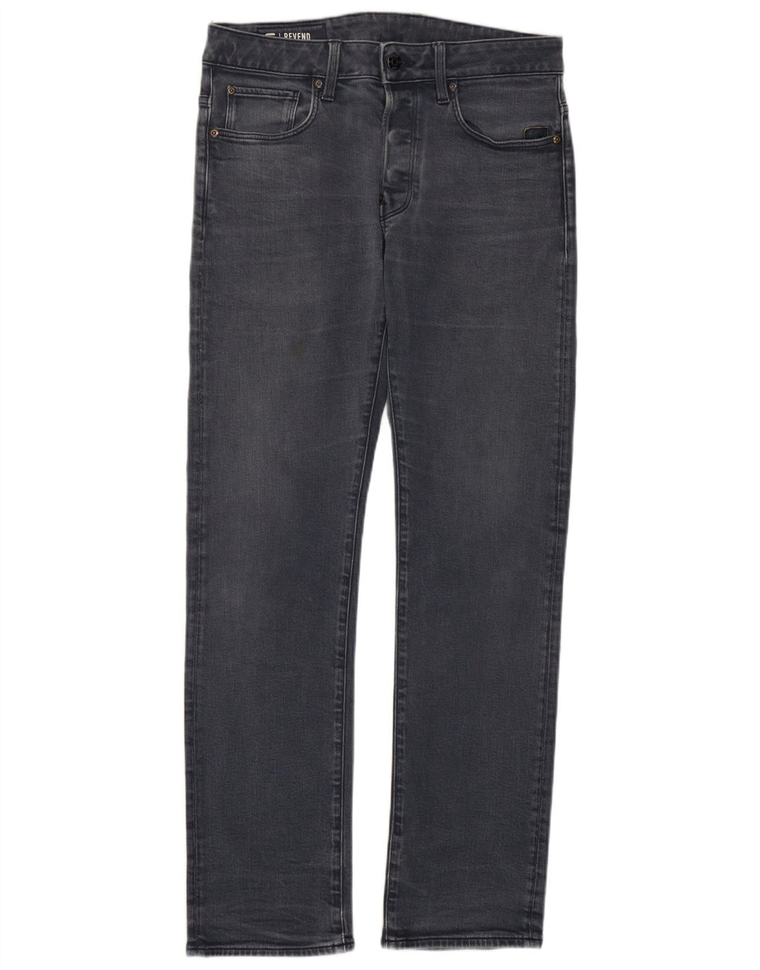 Jeans retos masculinos G-Star W30 L32 algodão cinza