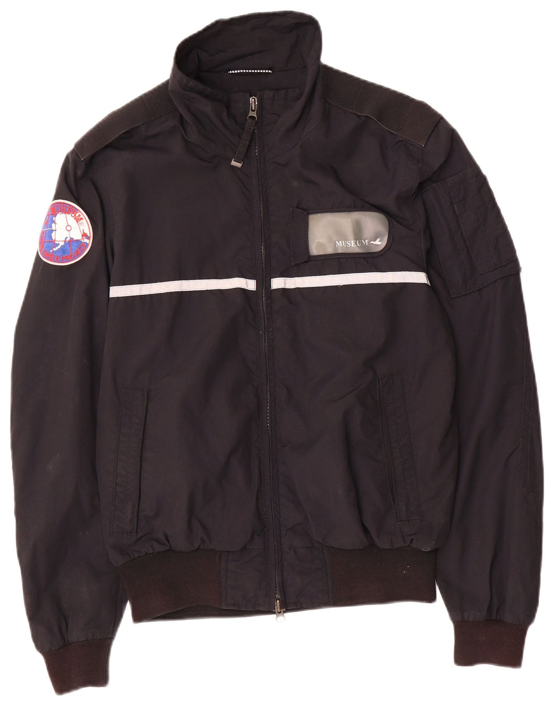 Jaqueta bomber masculina Museum Military Graphic UK 38 média preta