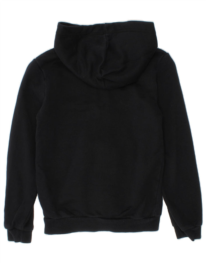 PUMA Boys Graphic Zip Hoodie Sweater 7-8 Years Black Cotton Vintage Puma and Second-Hand Puma from Messina Hembry 