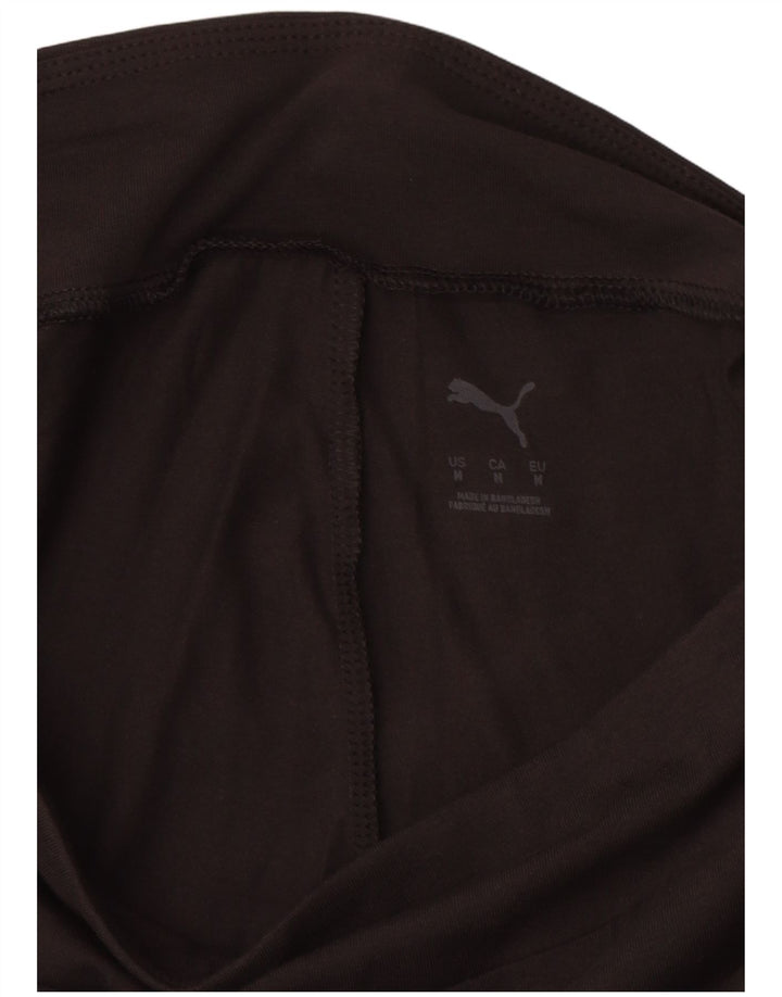 Leggings PUMA Feminino UK 12 Médio Algodão Preto