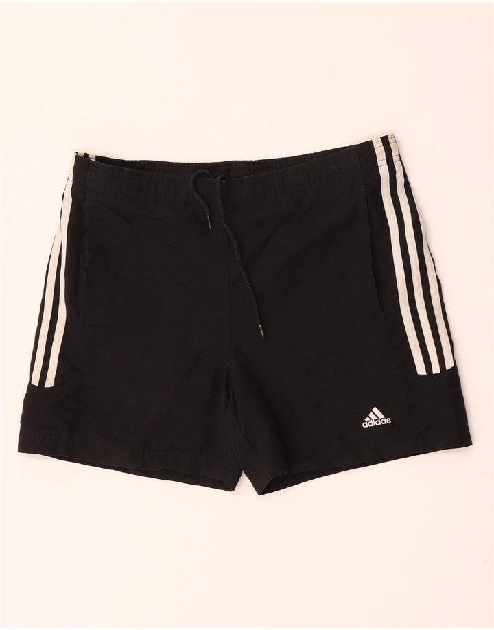 Shorts esportivos femininos Adidas UK 10 pequeno poliéster preto