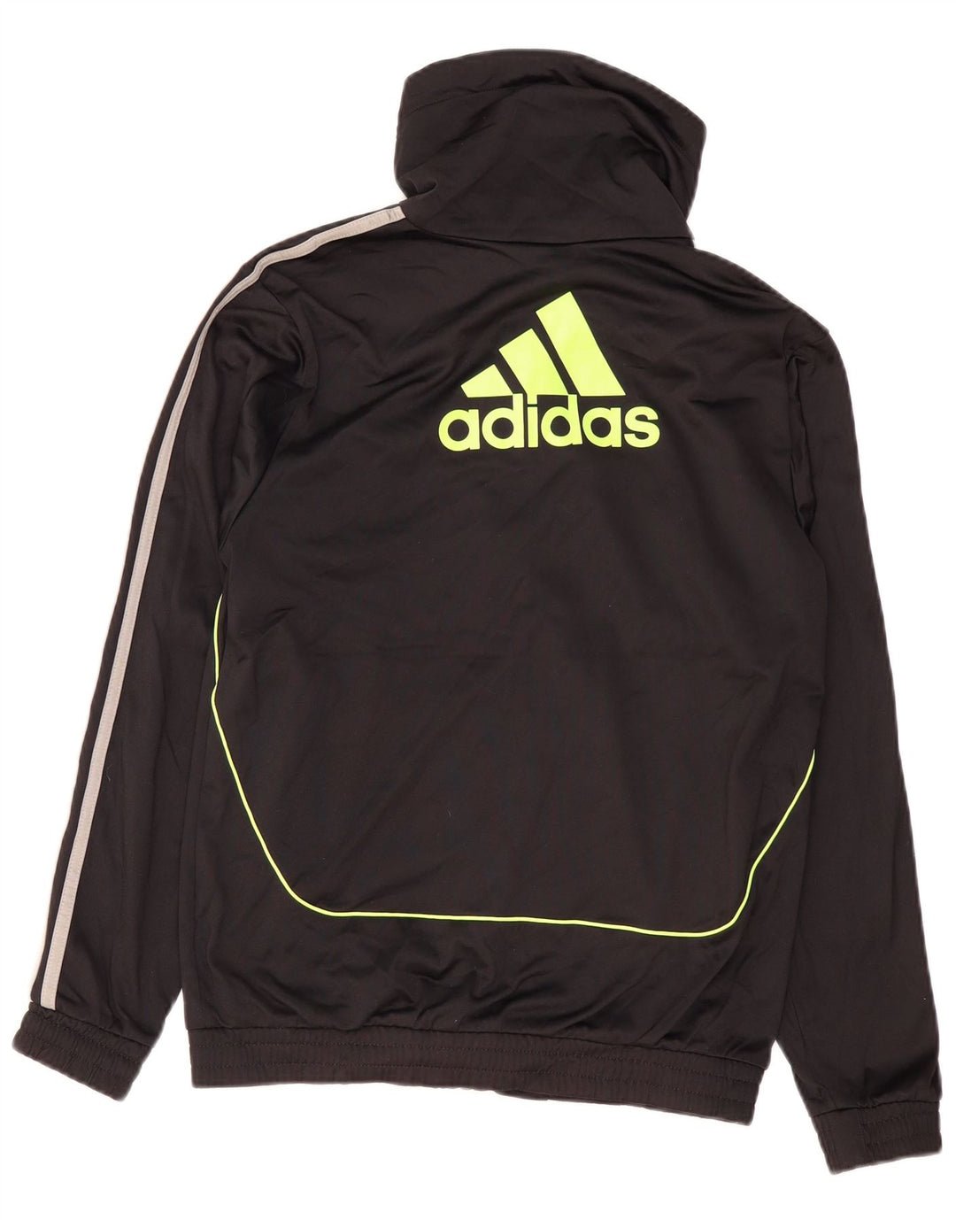 ADIDAS Mens Graphic Tracksuit Top Jacket UK 36/38 Pequeno Preto