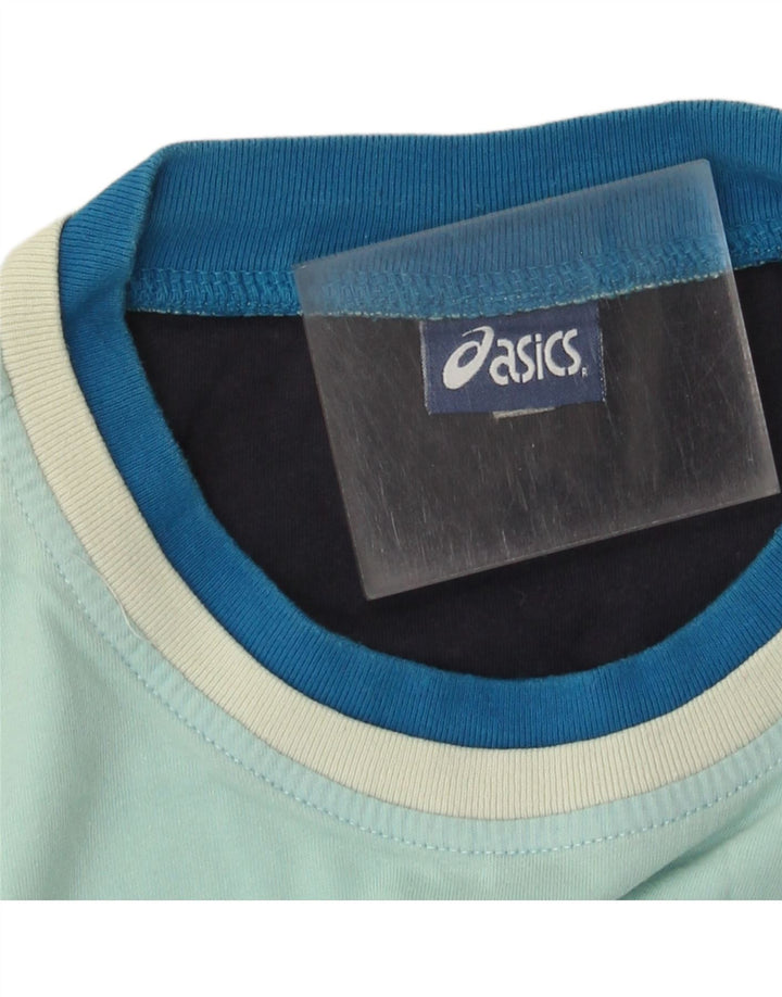 Camiseta Asics Masculina Graphic Top Médio Turquesa